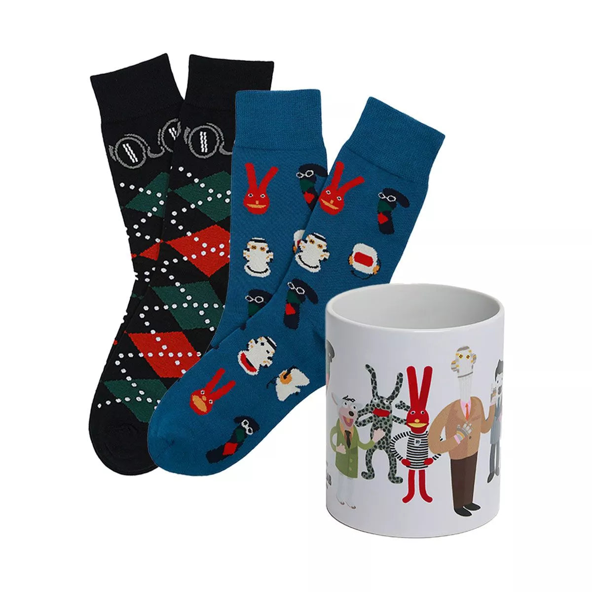 PREVENTA - Calcetines con diseño Socks Lab - Pack X2 + Tazón - 31 minutos