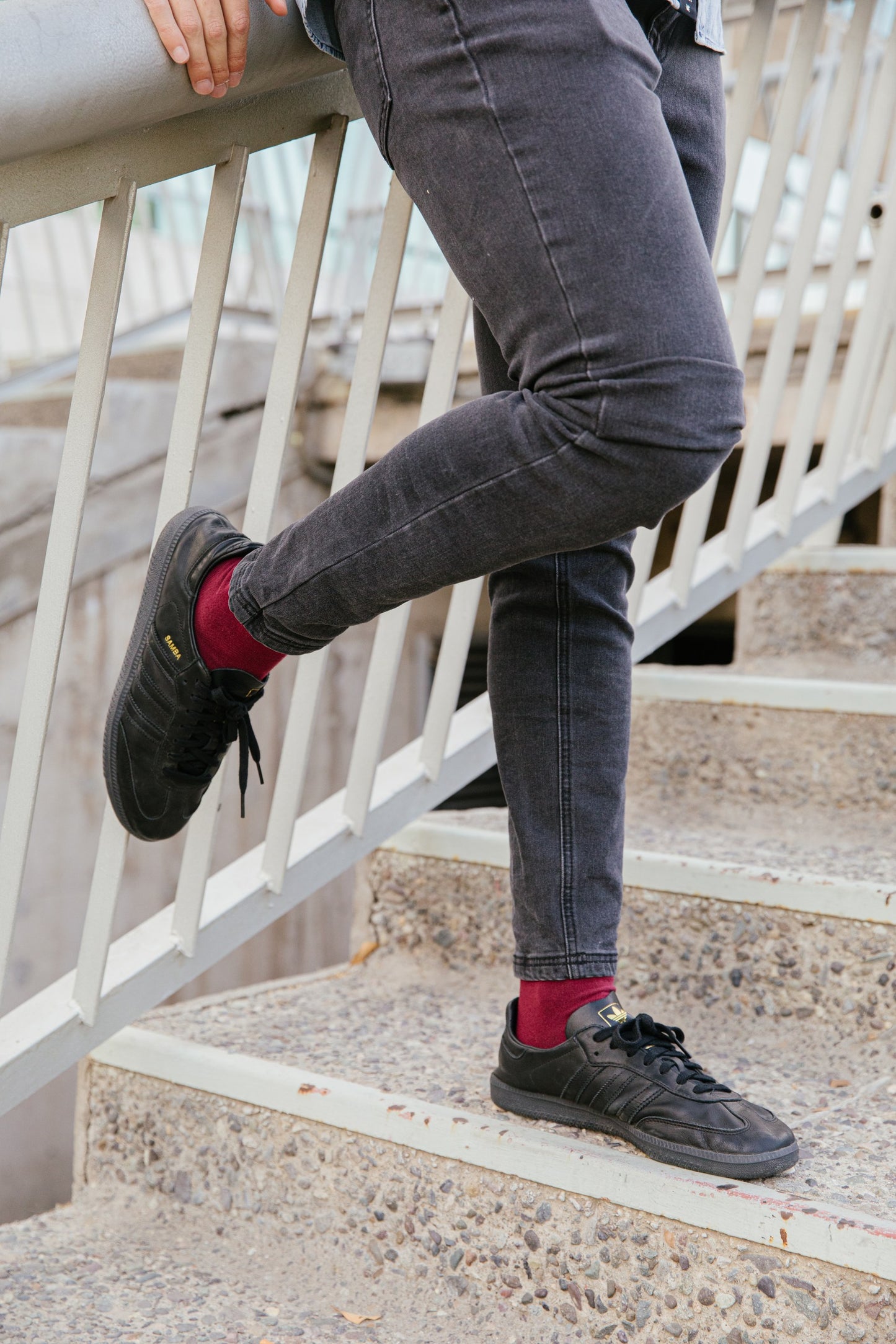 Calcetines COLORS by Socks Lab - Burdeo
