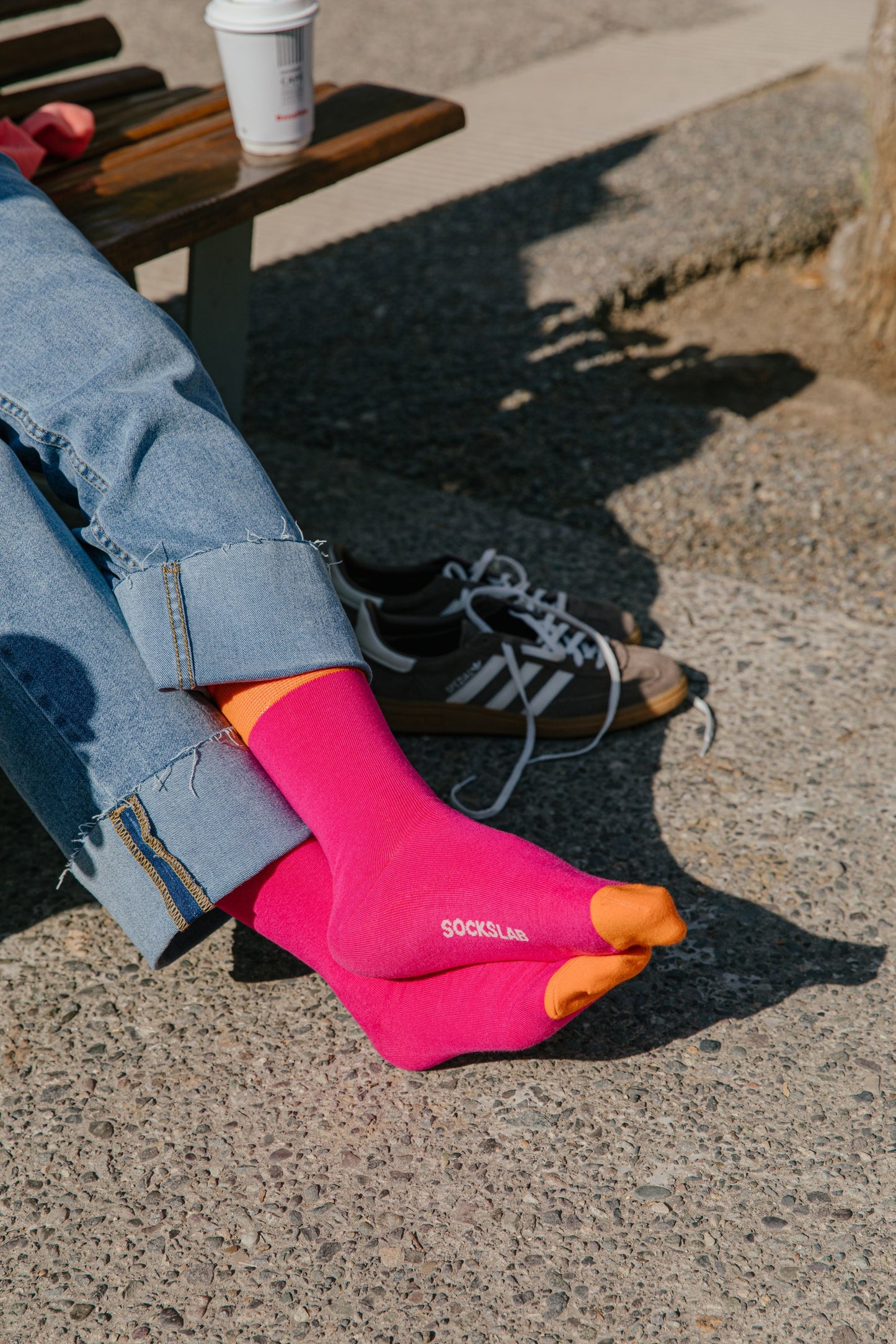 Calcetines COLORS by Socks Lab - Fucsia