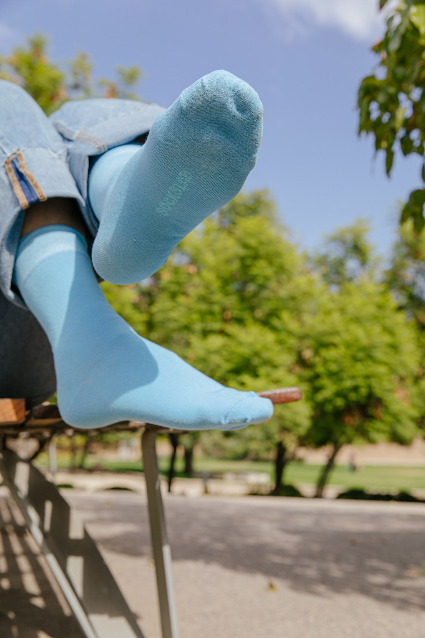 Calcetines COLORS by Socks Lab - Celeste