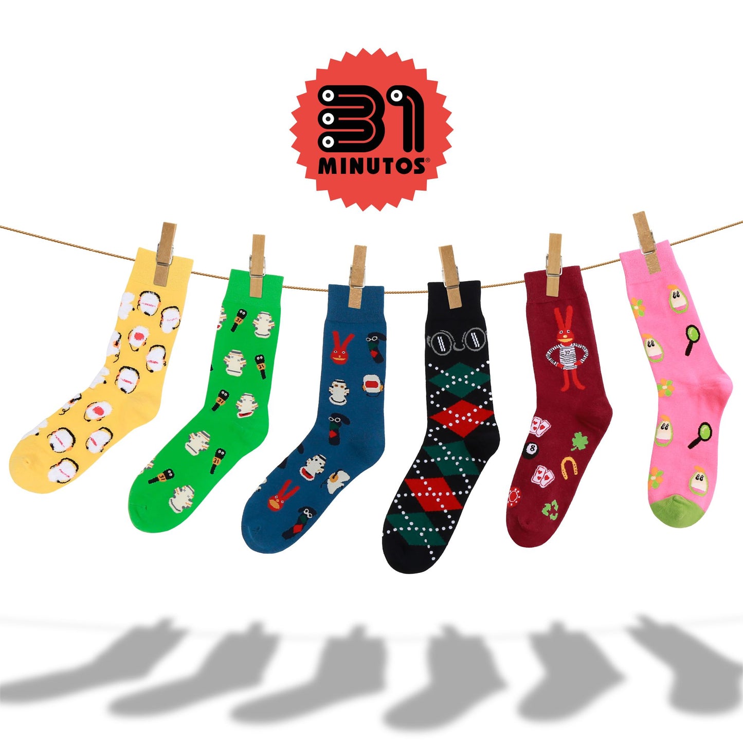Calcetines con diseño Socks Lab - Colección 31 minutos