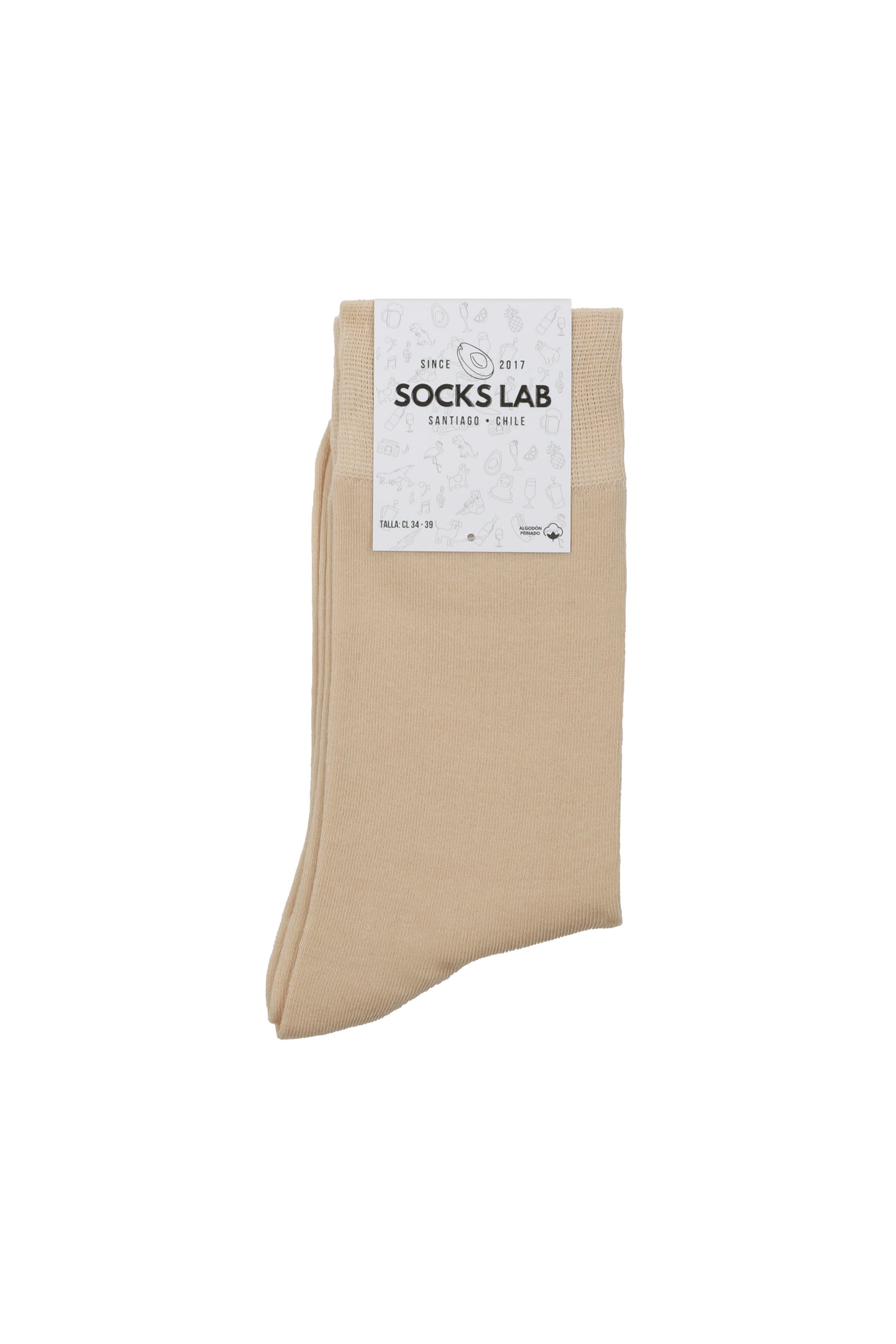 Calcetines COLORS by Socks Lab - Nude