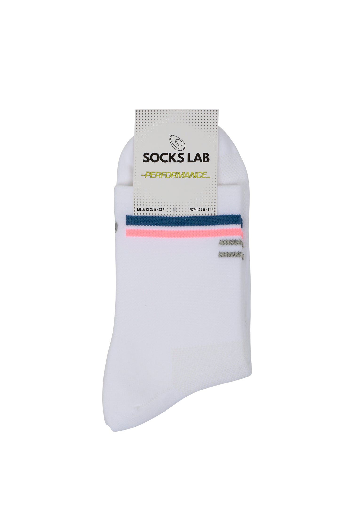 Calcetines Running - Quarter White & Stripes