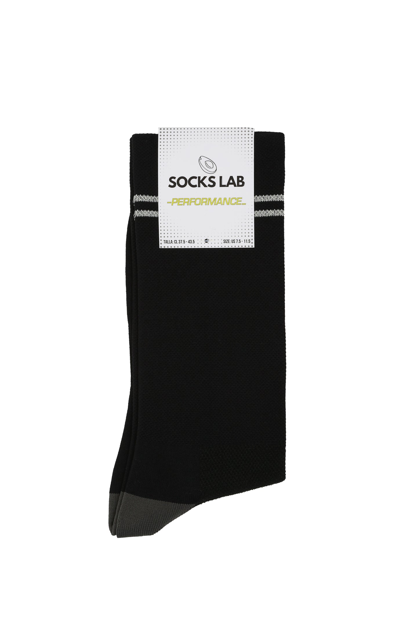 Calcetines Running Reflectante 360° - Crew Black