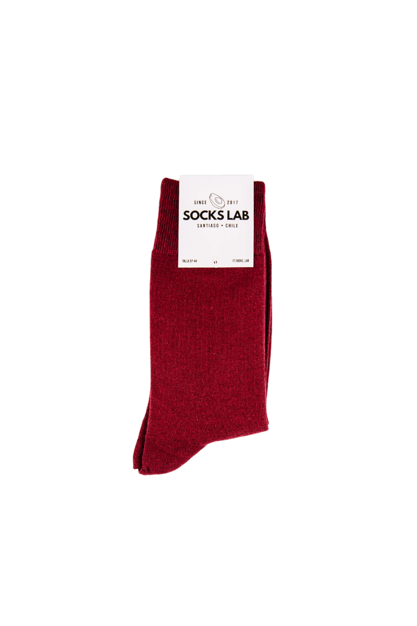 Calcetines COLORS by Socks Lab - Burdeo