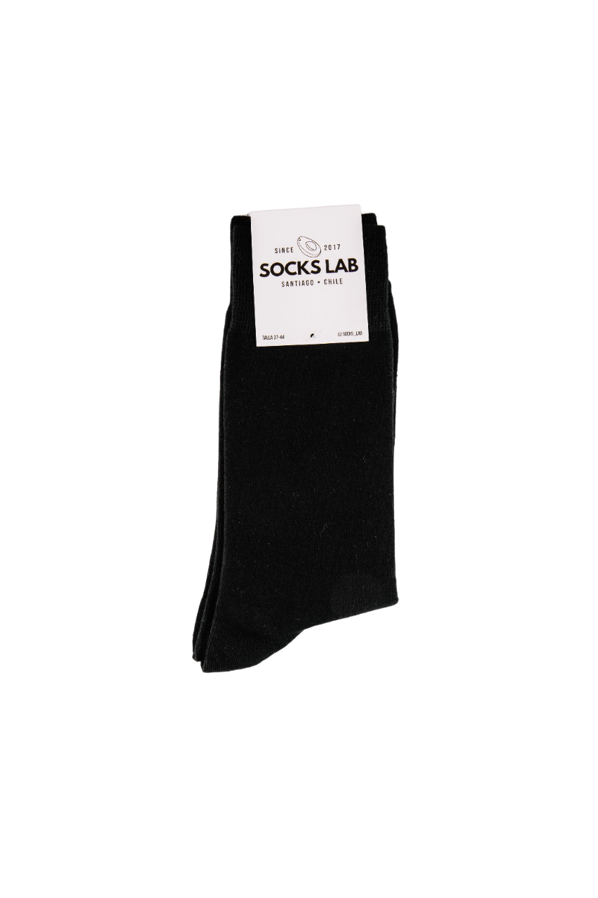 calcetin un color negro elegante