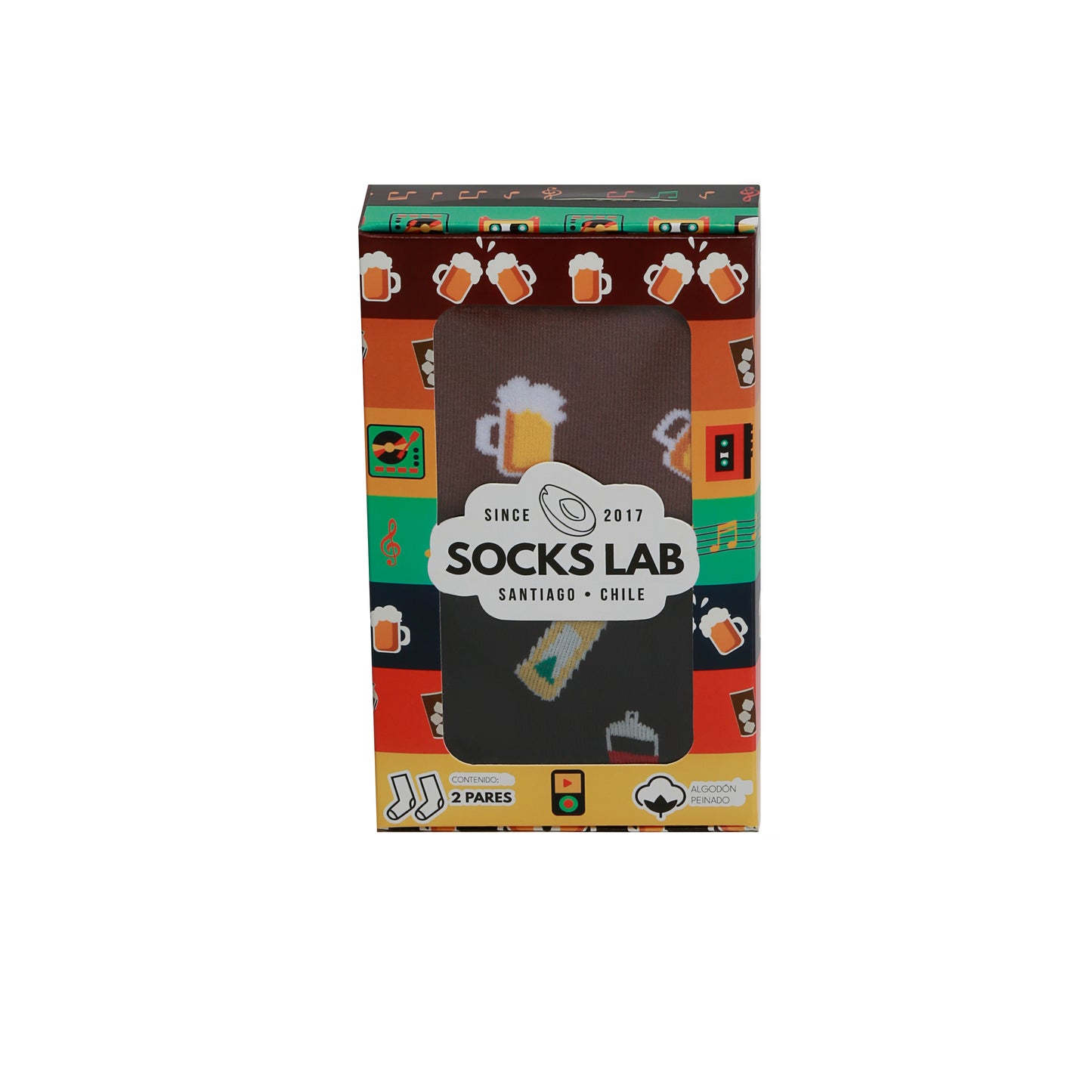 Calcetines con diseño Socks Lab - Pack x2 Carrete