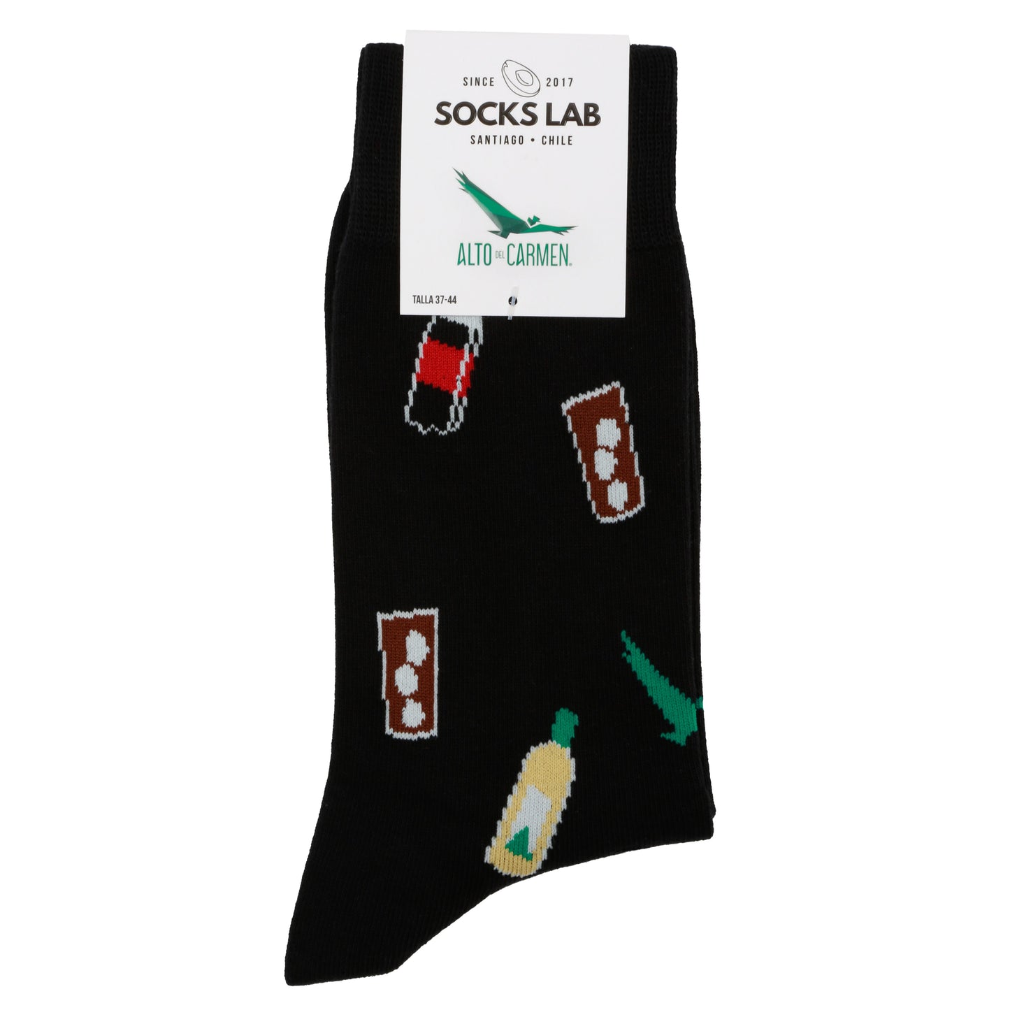 Calcetines con diseño Socks Lab - Piscola con Alto del Carmen