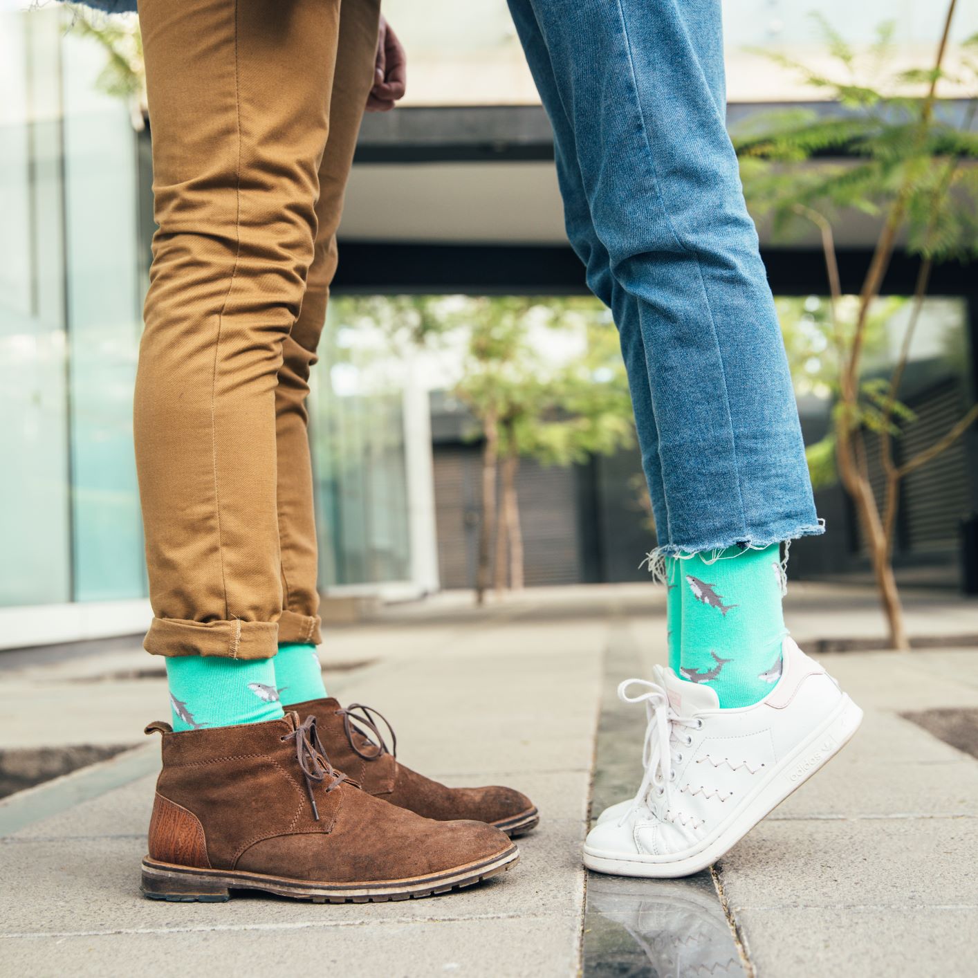 Calcetines con diseño Socks Lab - Tiburón Verde