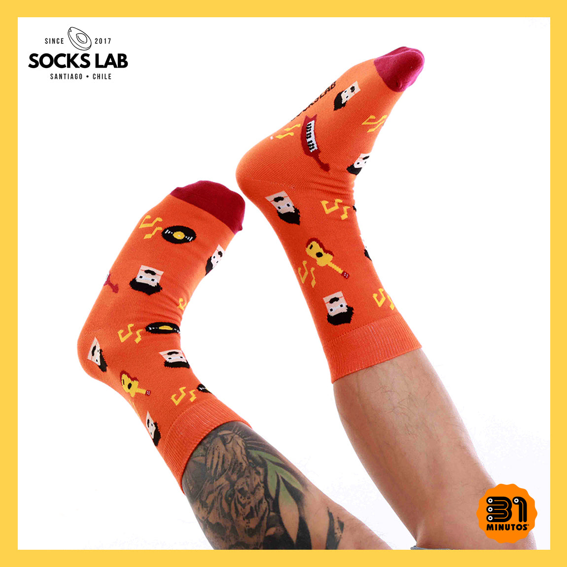 Calcetines con diseño Socks Lab - Policarpo - 31 minutos