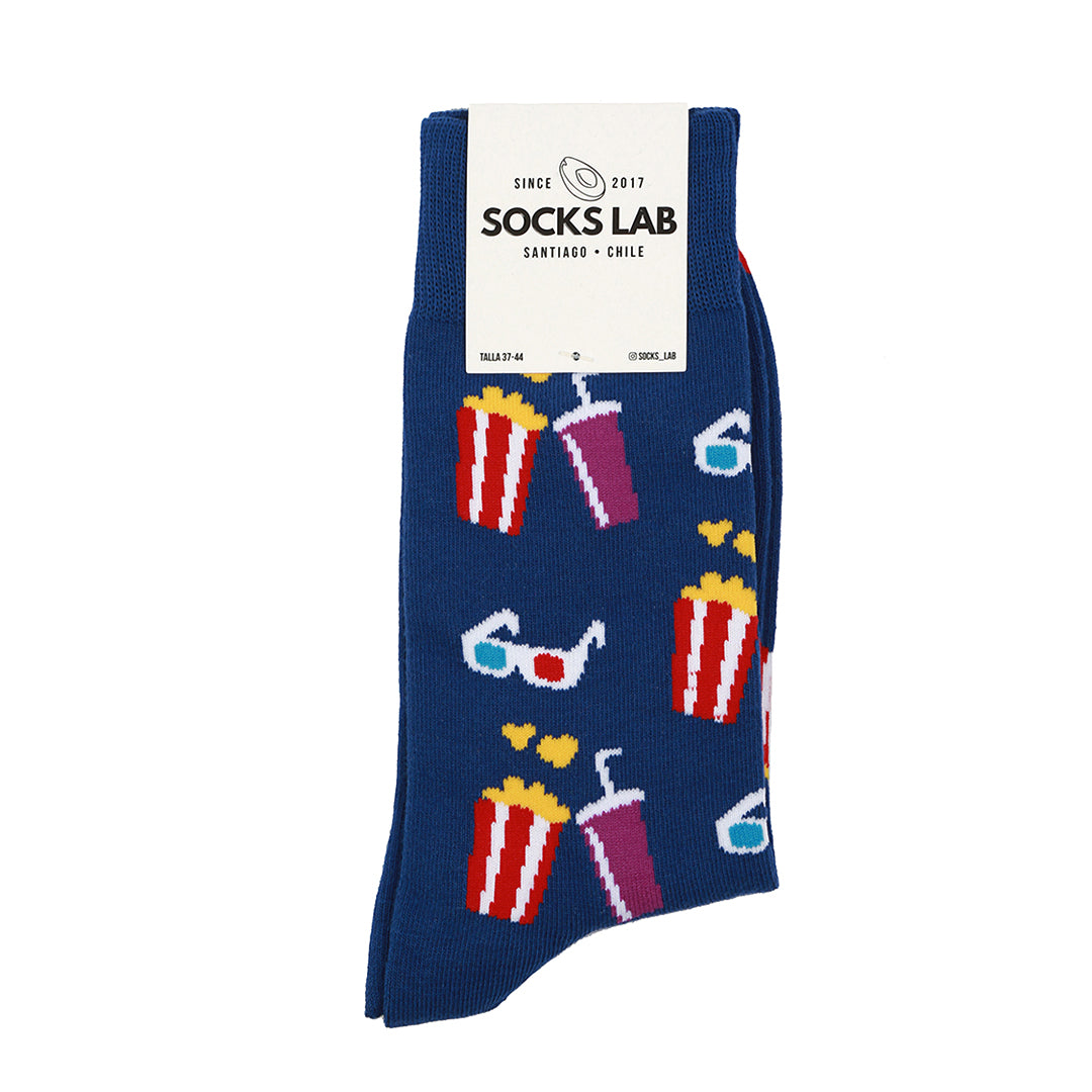 Calcetines con diseño Socks Lab - Cine Azul