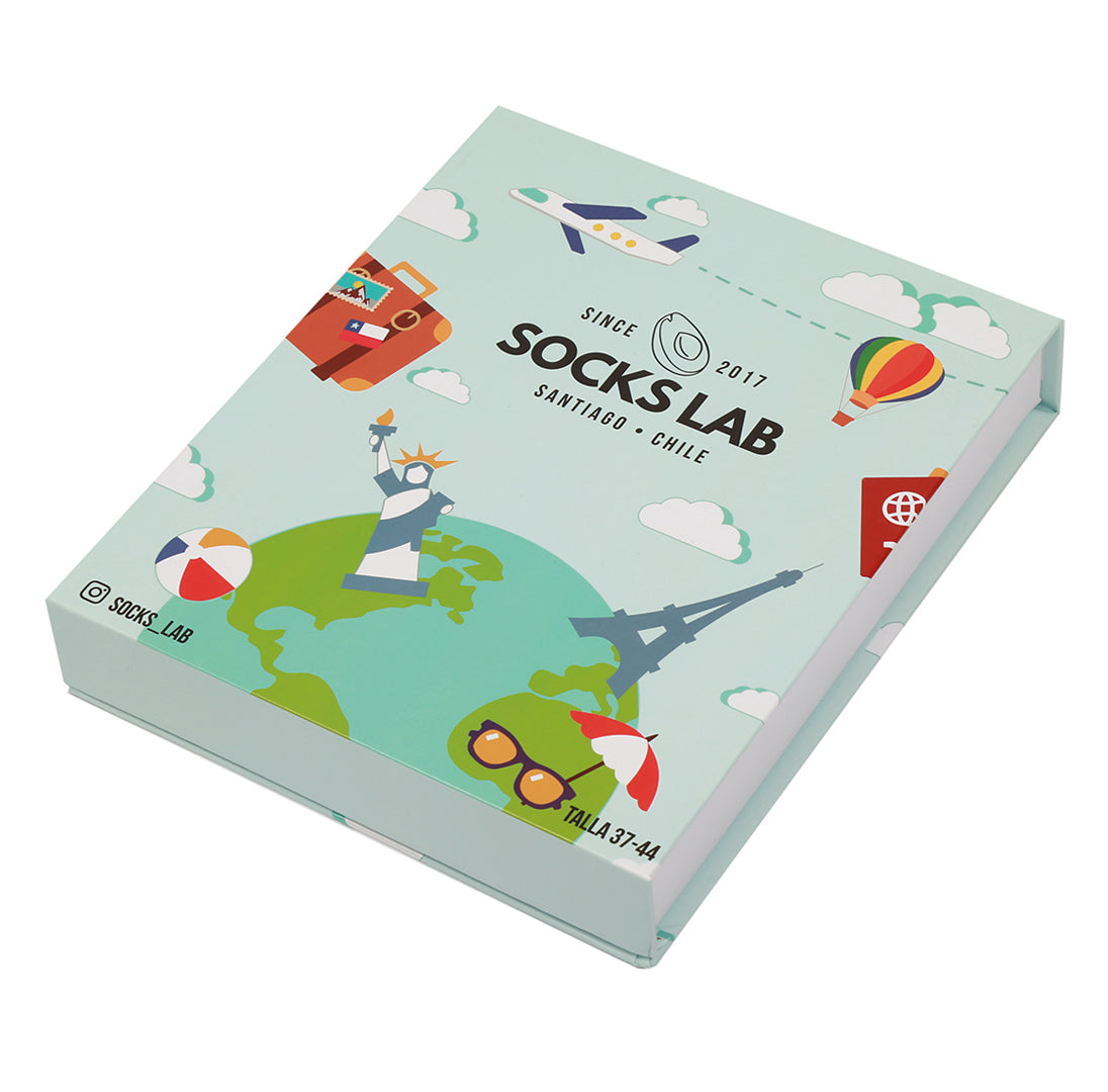 Calcetines con diseño Socks Lab - Pack Viajes