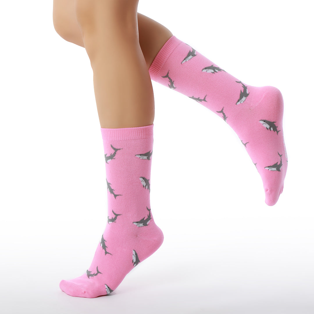 Calcetines con diseño Socks Lab - Tiburón Rosado