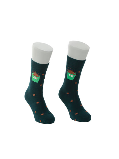 Calcetines con diseño Socks Lab - MILO - Verde Oscuro