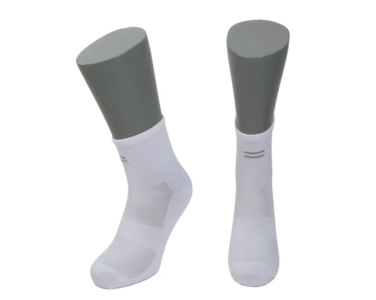 Calcetines Running - Quarter White