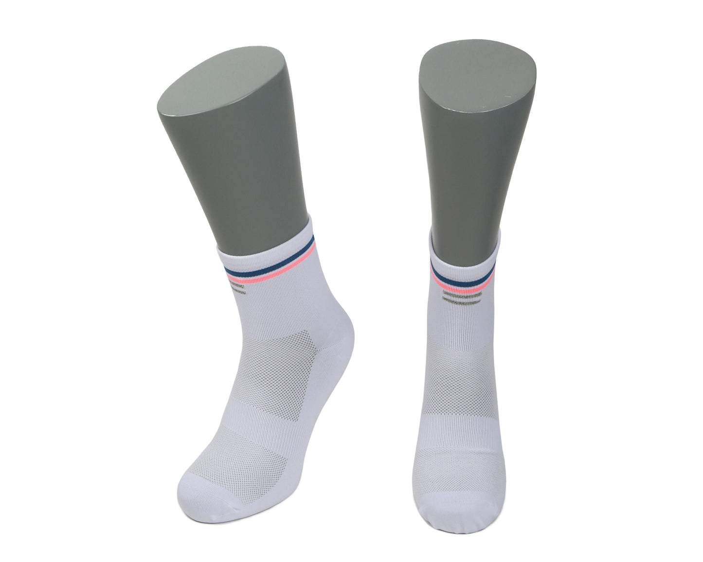 Calcetines Running - Quarter White & Stripes