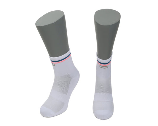 Calcetines Running - Quarter White & Stripes