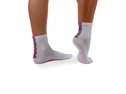 Calcetines Running - Quarter Pink Print