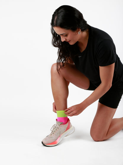 Calcetines Running - Fluor & Pink