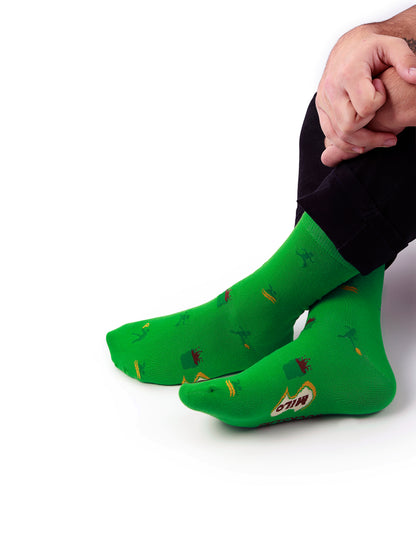 Calcetines con diseño Socks Lab - MILO - Pattern Verde Claro