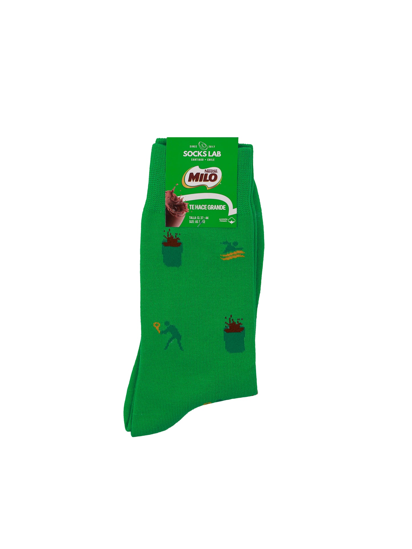 Calcetines con diseño Socks Lab - MILO - Pattern Verde Claro