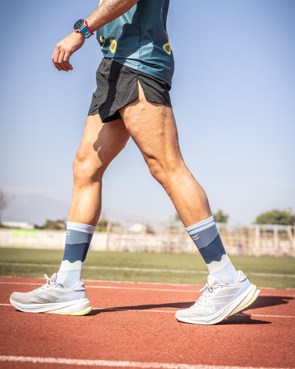 Calcetines Running - Crew Mountain Blue