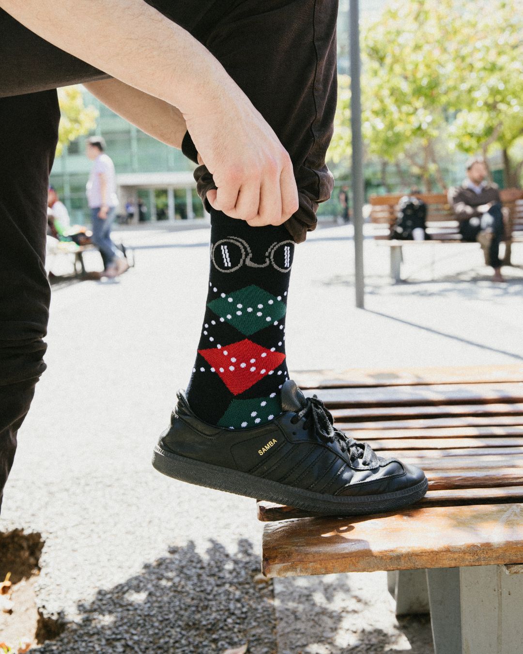 Calcetines con diseño Socks Lab 31 min - Calcetín con Rombos Man