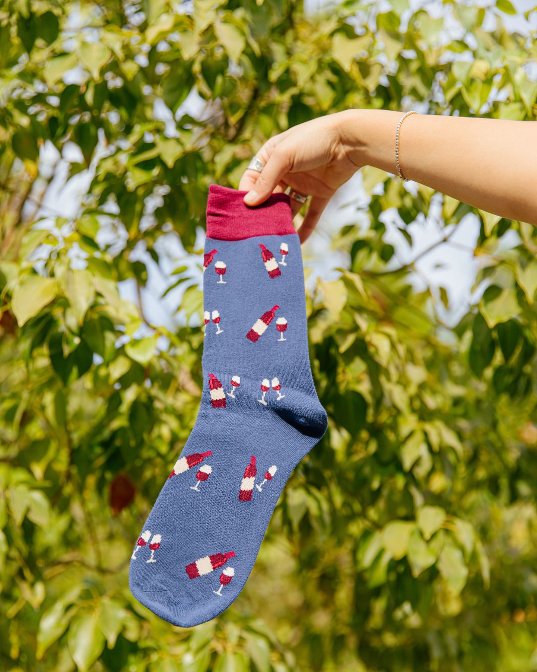 Calcetines con diseño Socks Lab - vino 2