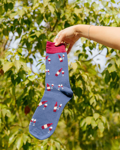 Calcetines con diseño Socks Lab - vino 2