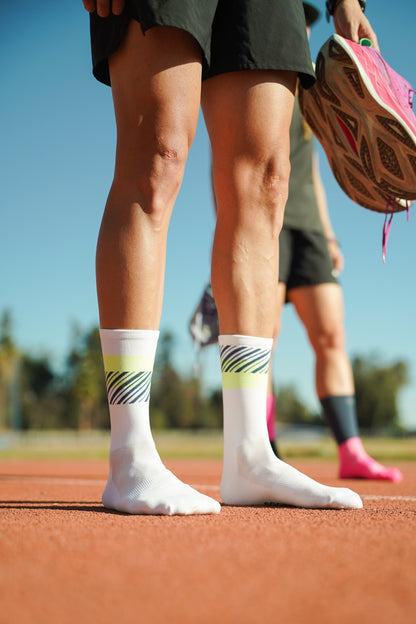 Calcetines Running - Crew Shock Fluor