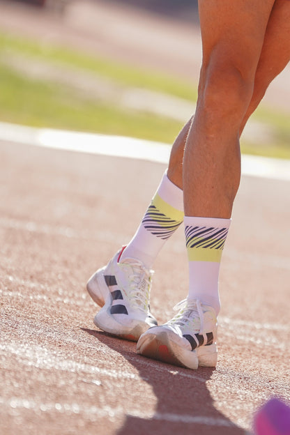 Calcetines Running - Crew Shock Fluor