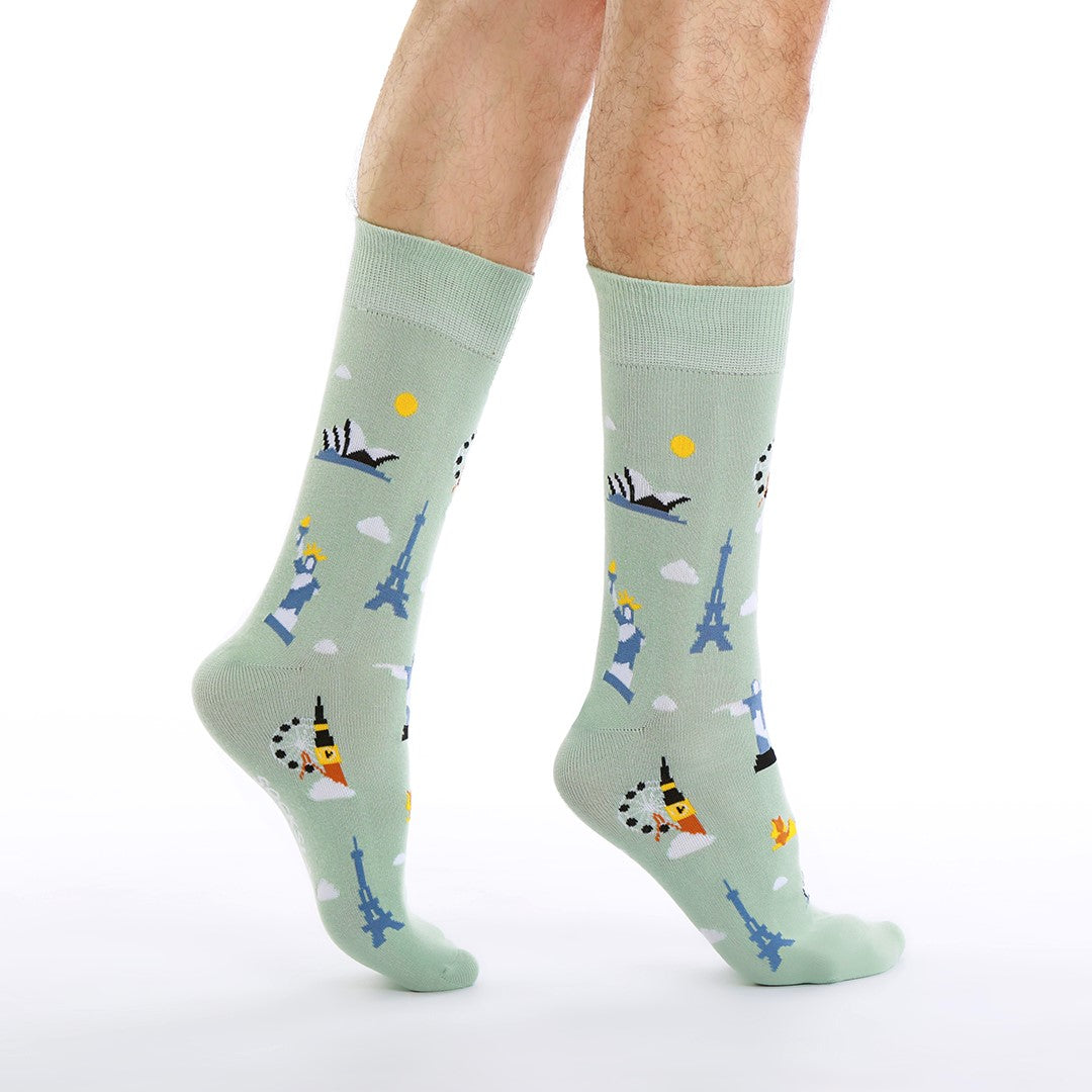 Calcetines con diseño Socks Lab - Maravillas del Mundo