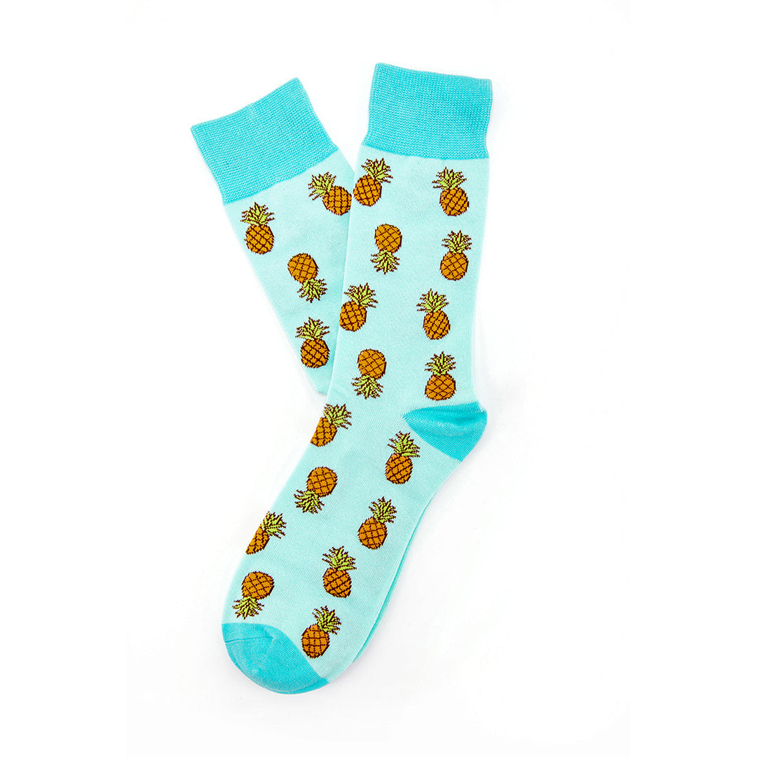 Calcetines con diseño Socks Lab - Piña Celeste