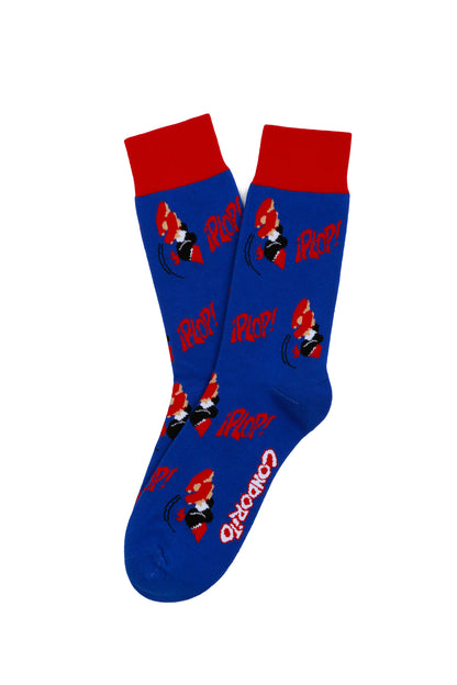 Calcetines con diseño Socks Lab - Plop Azul - Condorito