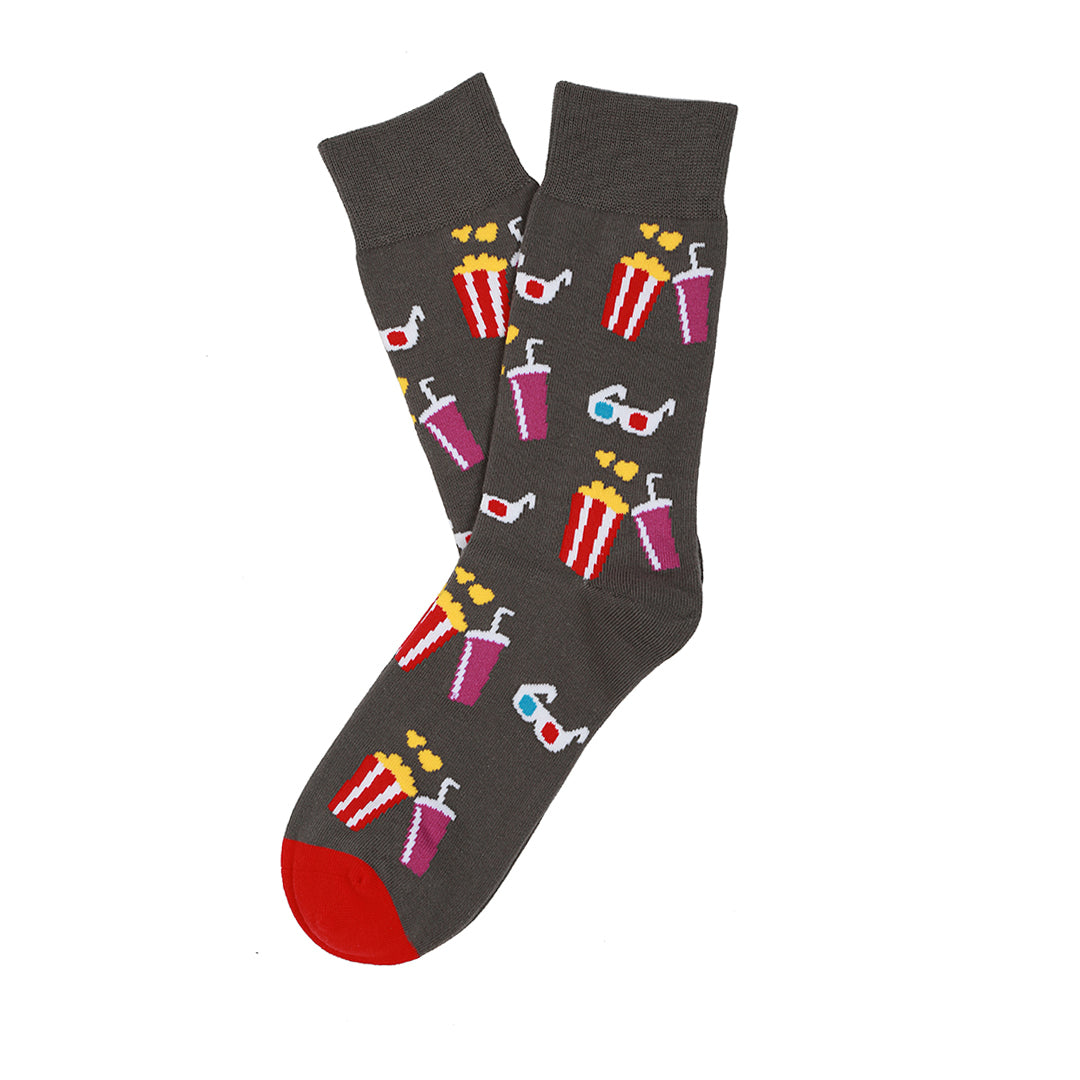 Calcetines con diseño Socks Lab - Cine Gris