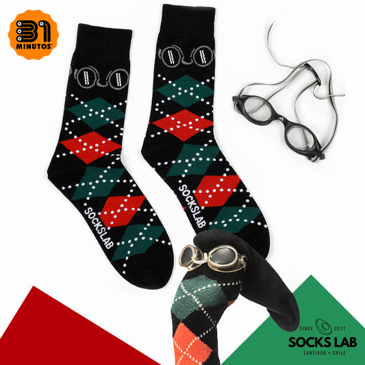 Calcetines con diseño Socks Lab - Calcetín con Rombos Man