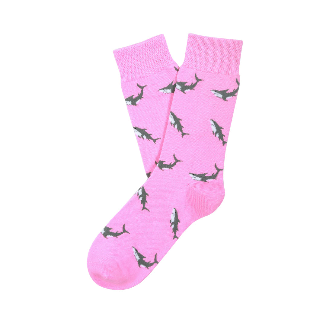 Calcetines con diseño Socks Lab - Tiburón Rosado