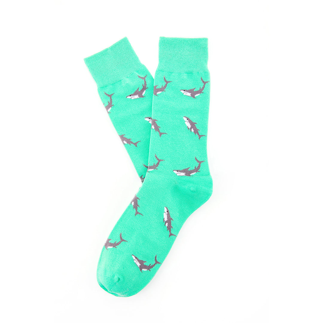 Calcetines con diseño Socks Lab - Tiburón Verde