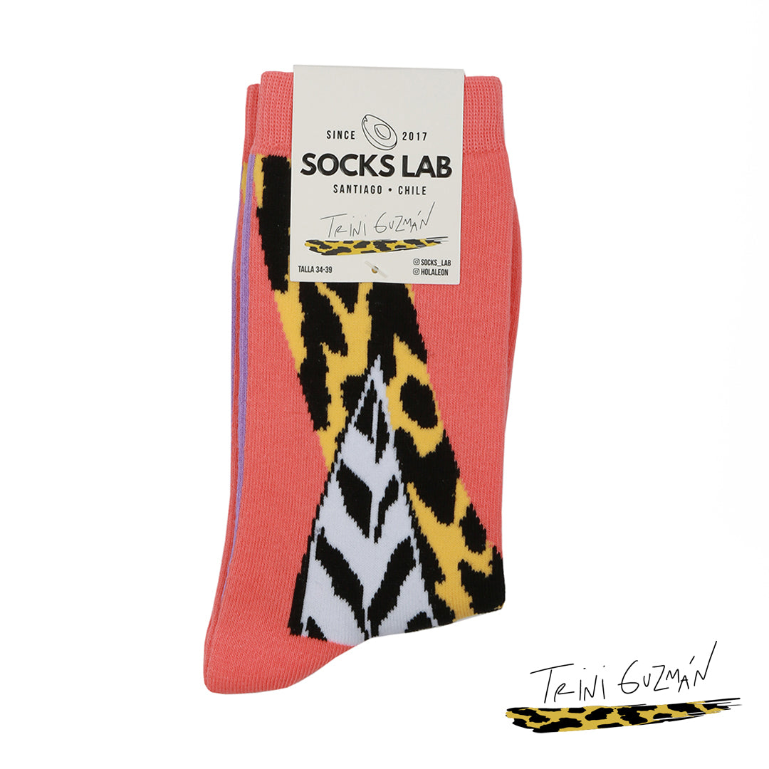 Calcetines con diseño Socks Lab - Trini Guzmán Bicolor