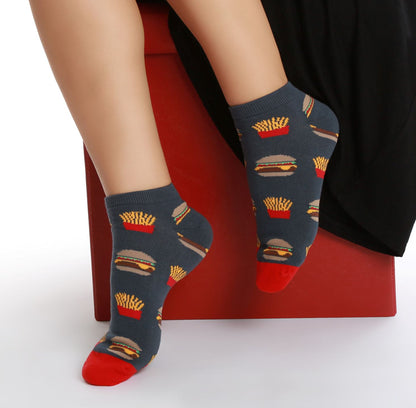 Calcetines con diseño Socks Lab - Hamburguesa Corto