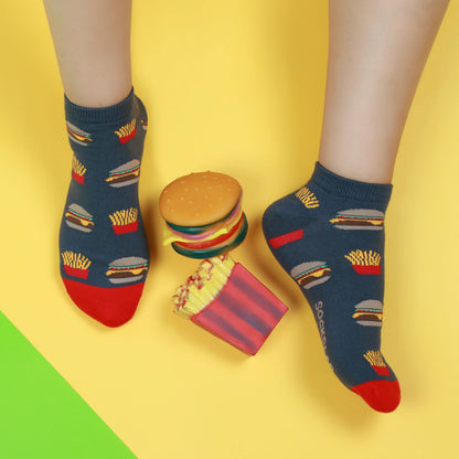 Calcetines con diseño Socks Lab - Hamburguesa Corto